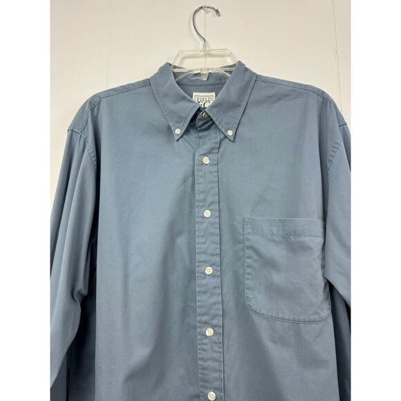 Men's Field Gear Long sleeve Blue Shirt, Sized M - Picture 1 of 8
